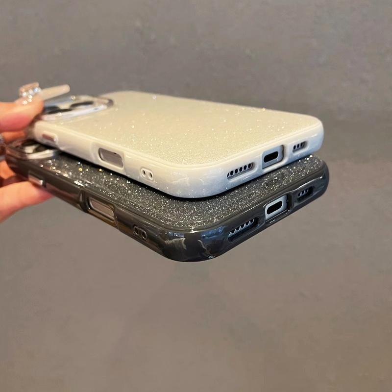 Luksusowe Etui IMD z Brokatem w Kolorze Cukierka Dla Samsung Galaxy S25 S24 S23 S21 FE S22 Ultra Plus S 25 Twarde Hybrydowe Silikonowo-PC Miękkie Pokrowiec