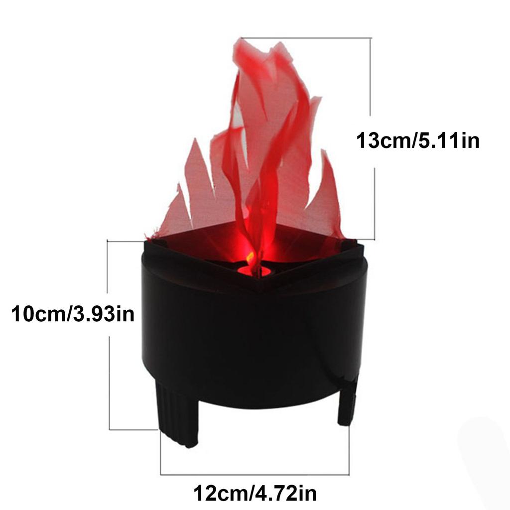 LED Flammenlicht 3D Dekorative Falsche Flammen-Effektlichter für Weihnachts-Halloween-Dekor