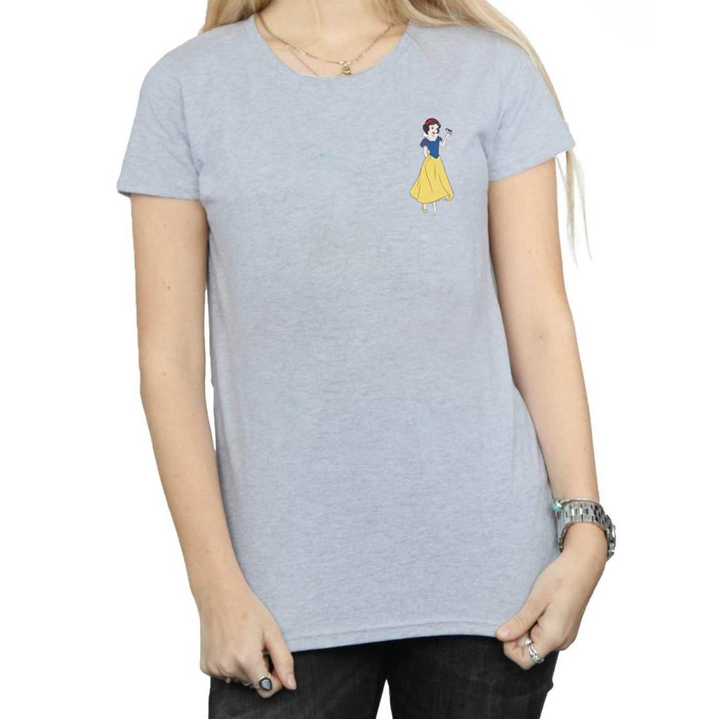 Disney Princess Womens/Ladies Snow White Chest Cotton T-Shirt