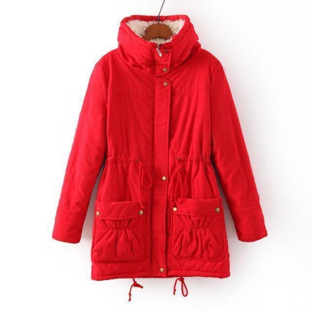 Thickened Women's Cotton Coat Women's Mid To Long Lamb Wool Cotton Coat Winter Coat Plus Size