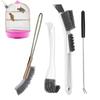 4Pcs Birdcage Cleaning Brush Set Long Handle Bird Poop Remover Cleaning Fork/ Wire Brush/ Elbow Copper Wire Brush For Pet Cage