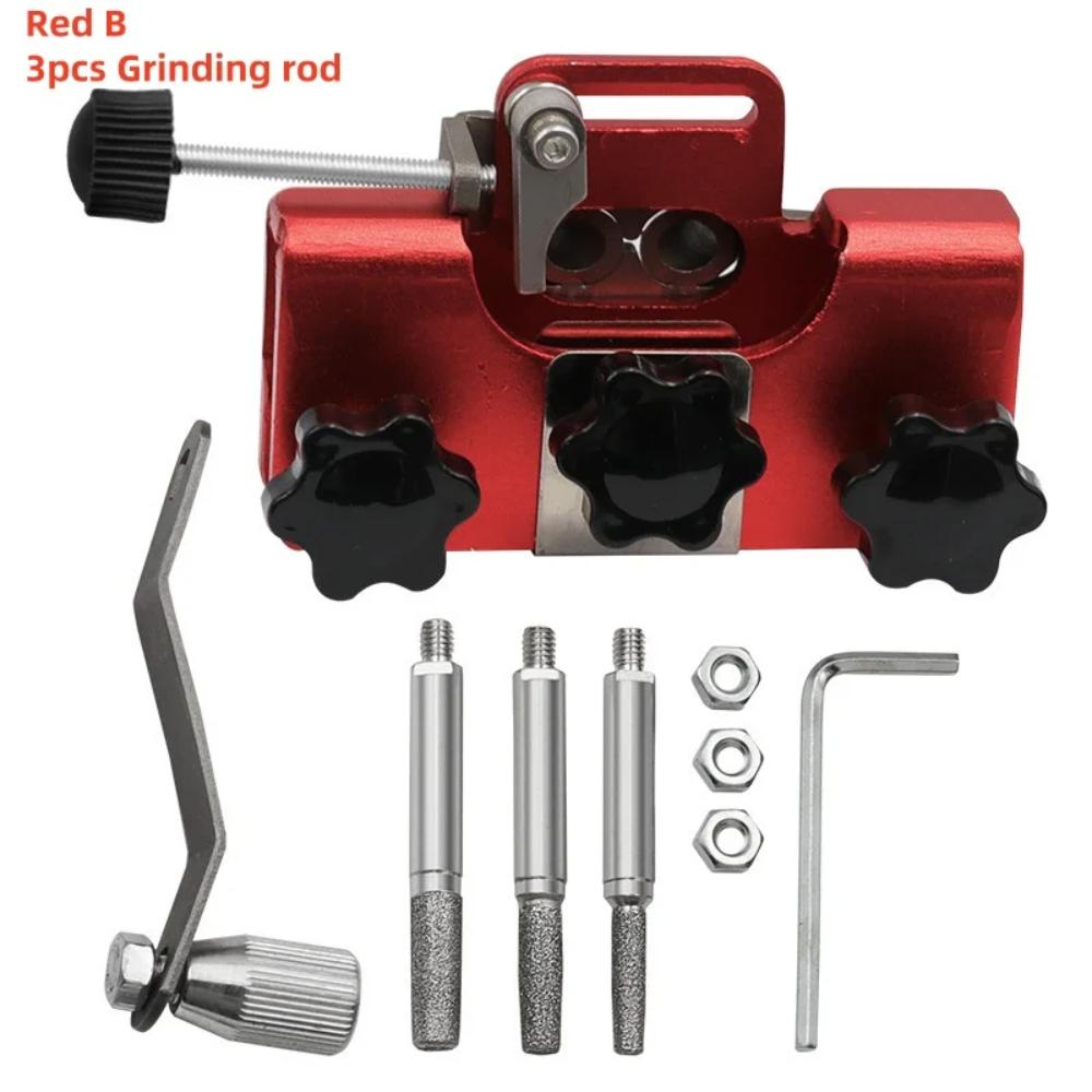 

Portable Electric Chainsaw Sharpener with Ergonomic Handle and Grinding Stones