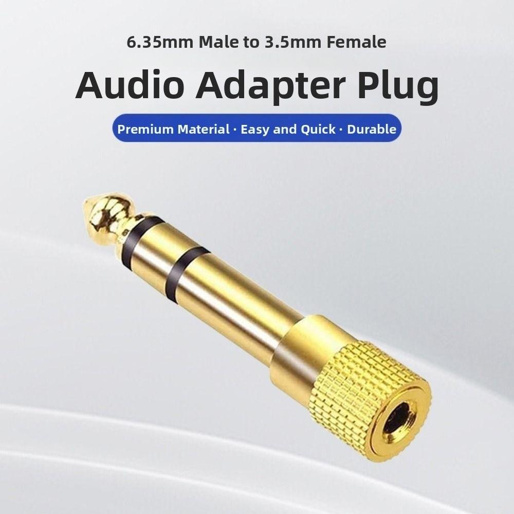 3.5mm Female Stereo TRS Converter 6.35mm Male AUX Cable Adapter Audio Adapter  Recording Devices