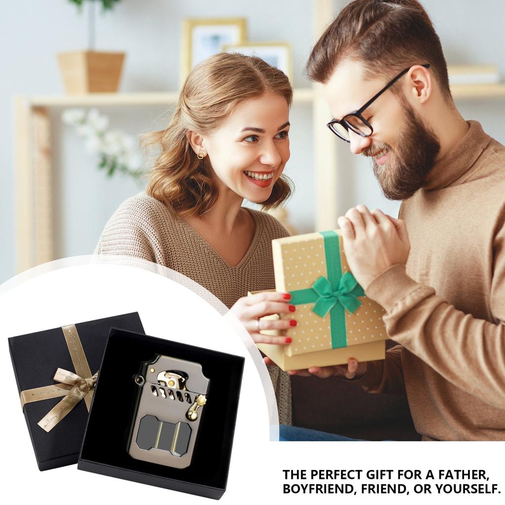 Metal Windproof Lighter – Portable Creative Lighter For Outdoor Use And Men's Gift