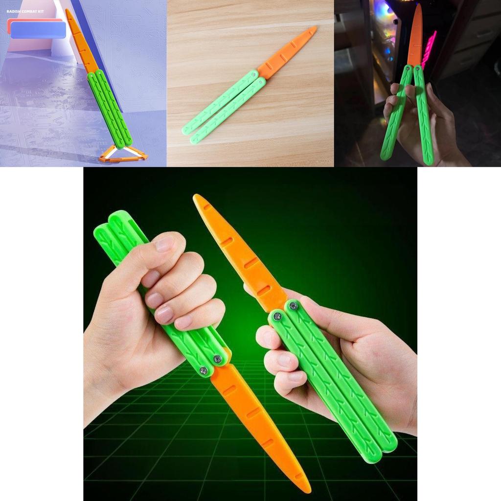 Creative Gravity Carrot Night Glow Design Extra Large Butterfly Stress Relief Toy