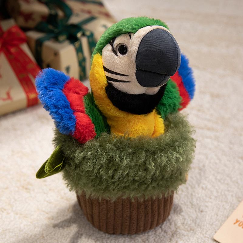 

Милая кукла-пень, кукла-марионетка на руку енот-обезьянка, имитация зеленого растения, плюшевая игрушка, попугай, реквизит для рассказывания историй, День защиты детей 30cm