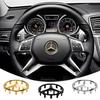 1 pièce 52mm 57mm Emblème Autocollant Badge Volant Voiture Pour Mercedes Benz W204 W205 W212 W213 W221 W177 W246 GLA GLC CLA Classe A