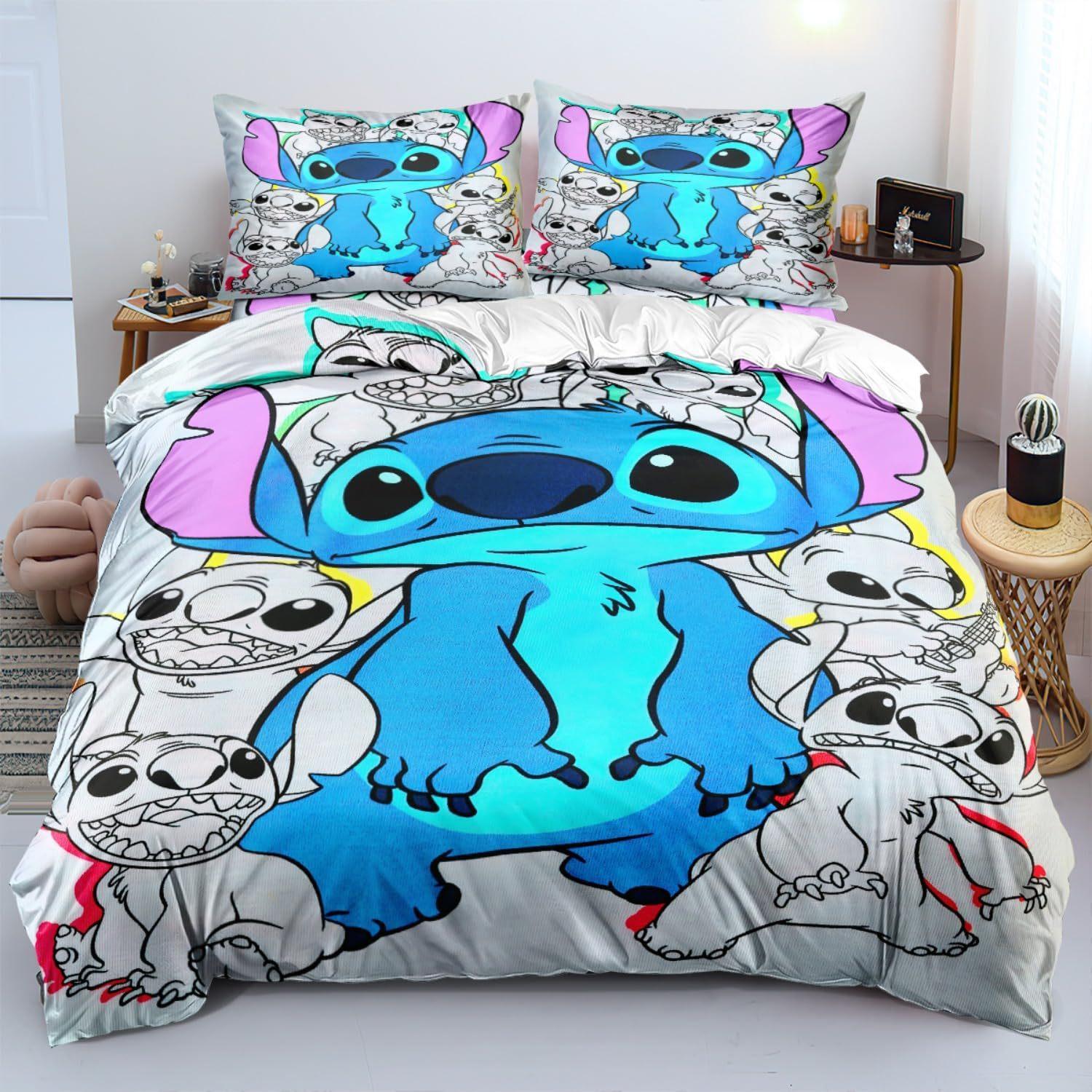 

Home Textile Three-Piece Animation Cartoon Digital Printing Quilt Pillowcase Bedding 90 * 200