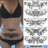 Realistic Black & White Animal Tattoo Stickers - Waterproof & Sweatproof Half-Sleeves