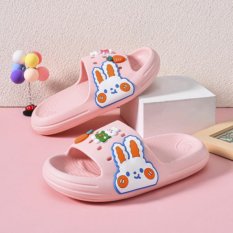 Trendy And Fun Eva Slide Slippers For Girls Featuring Rabbit And Astronaut Designs Perfect For All Seasons