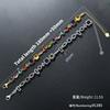 Candy Color Shaped Zircon Splicing Bracelet Necklace Light Luxury Premium Rainbow Set Vl585-586