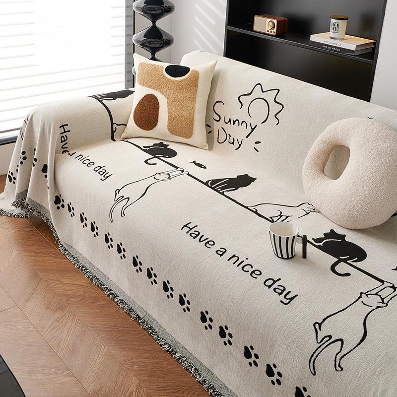 Sofa Towel Chenille Four Seasons Universal Light Luxury High-End Anti-Scratching Full Cover Universal All-Inclusive Sofa Cushion