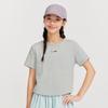 Deesha Girls' Summer Letter Embroidered Short Sleeve T-Shirt