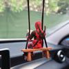 Car Interior Decoration Funny Deadpool Mini Figures Auto Dashboard Rearview Mirror Decoration Car Interior