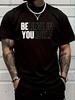 Believe In Yourself Motivational Quote Inspiration Positive T-Shirt Print Crew Neck Unisex's T-Shirt For Summer
