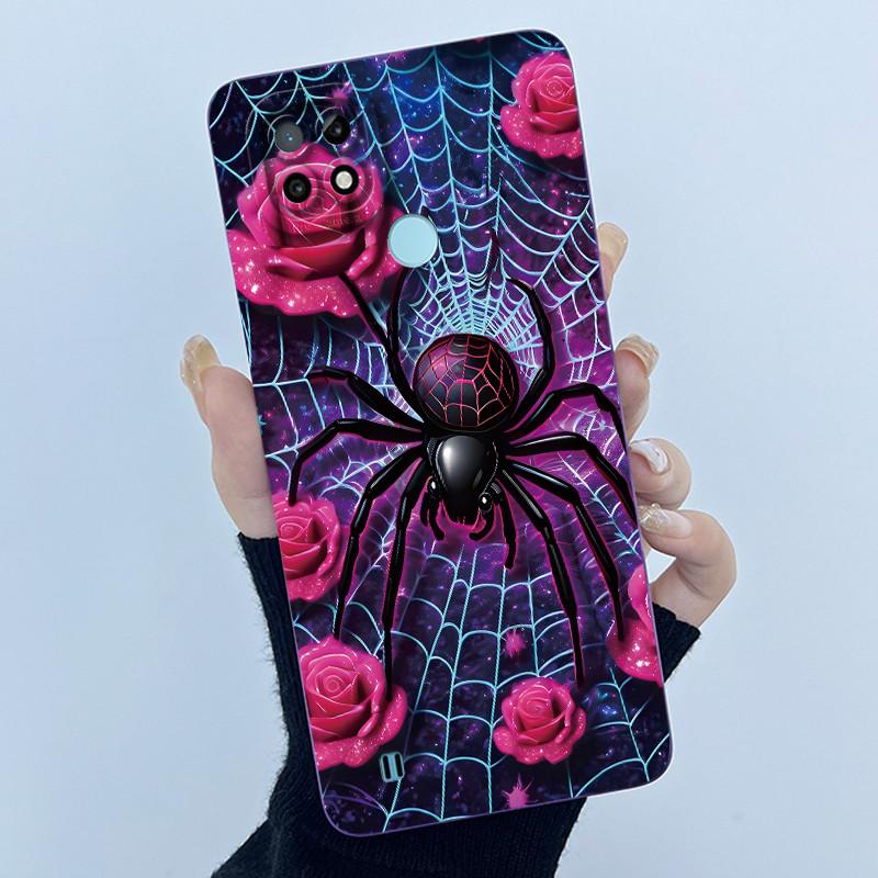For Realme C21 RMX3201 / C21Y RMX3261 RMX3263 C25Y Phone Case Coque Soft Silicone Sweet Painted Girls Lovely Printed Back Cover