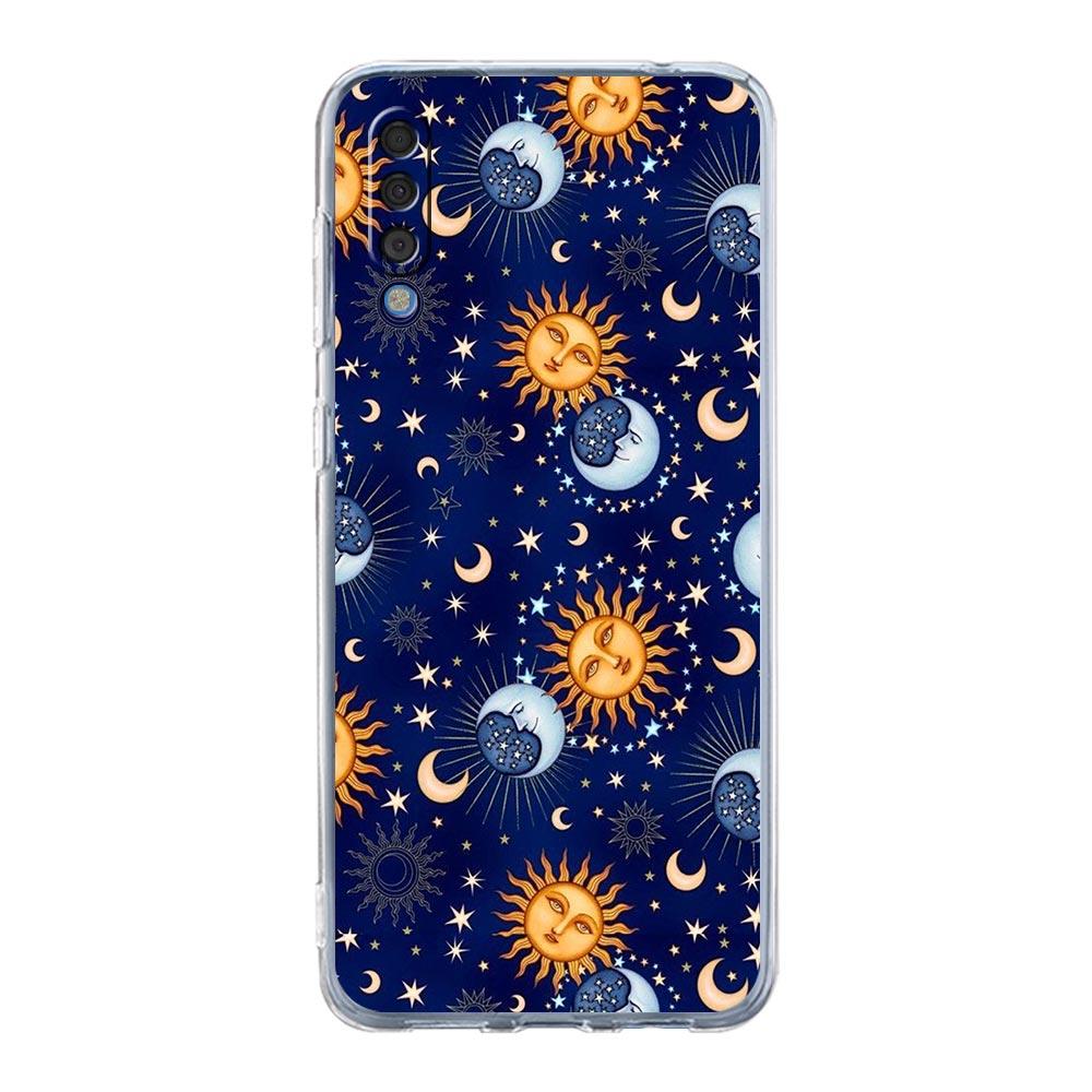 

Чехол для телефона Samsung A14 A50 A70 A30 A40 A20E A10 A10S A20S A02S A04S A12 A22 A32 A34 A42 A52 5G A54 Забавный чехол для лица Sun Moon Samsung A22