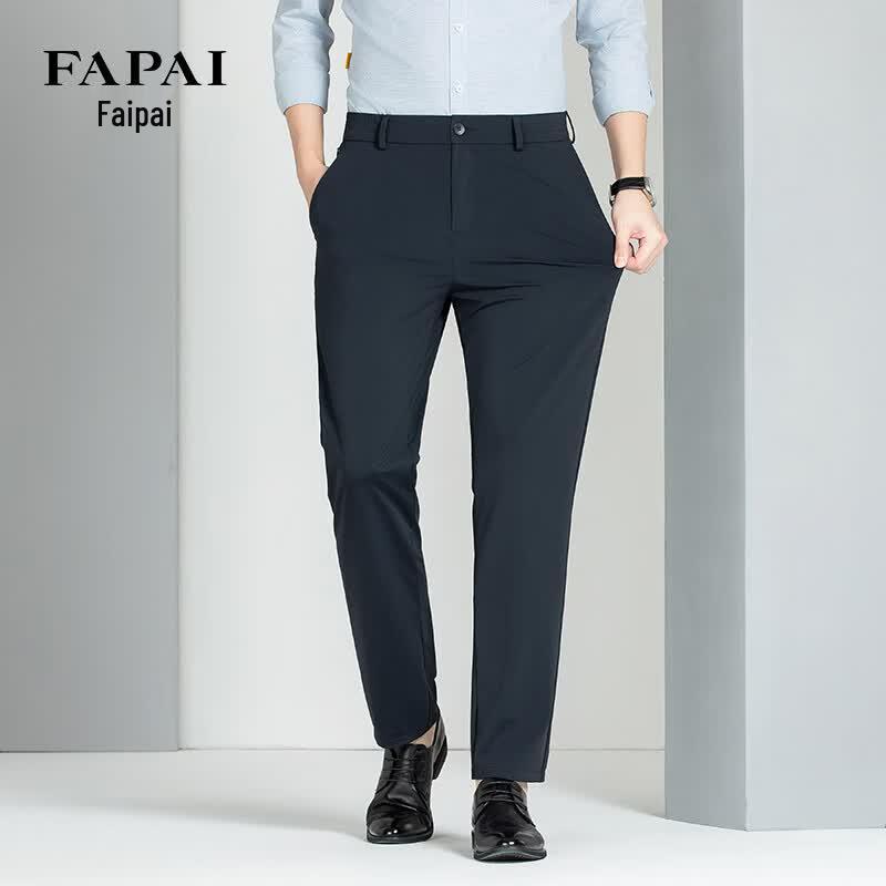 FAPAI Men s Thin Stretch Ice Silk Casual Pants M