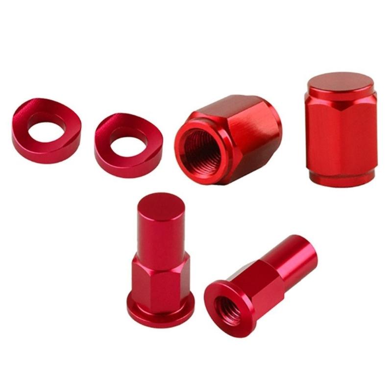 Motocross Rim Lock Nut Kit Tire Clamp Screw Rim Lock Nut Spacer Kit Rim Lock Nuts Bolts Spacer Motocross Valves Caps