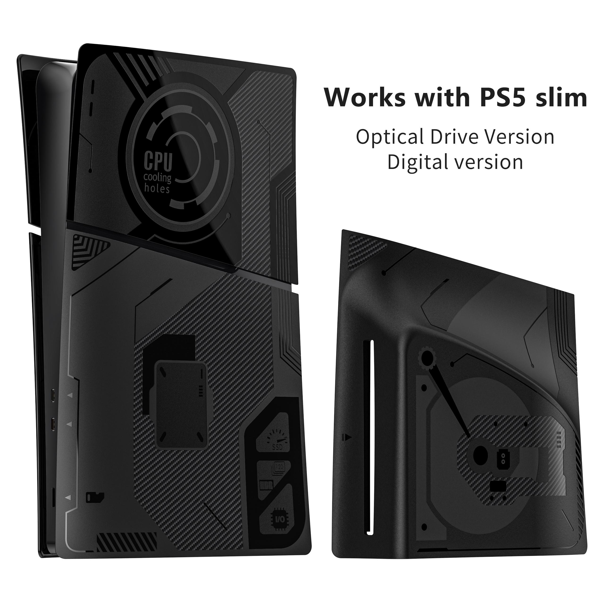 

Slim PC Shell for Sony PS5 Slim Optical Drive/Digital Version Dust-Proof Protective Case