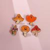 Halloween Adorable Cartoon Plant Series Badge Cute Mushroom Pumpkin Lantern Brooch