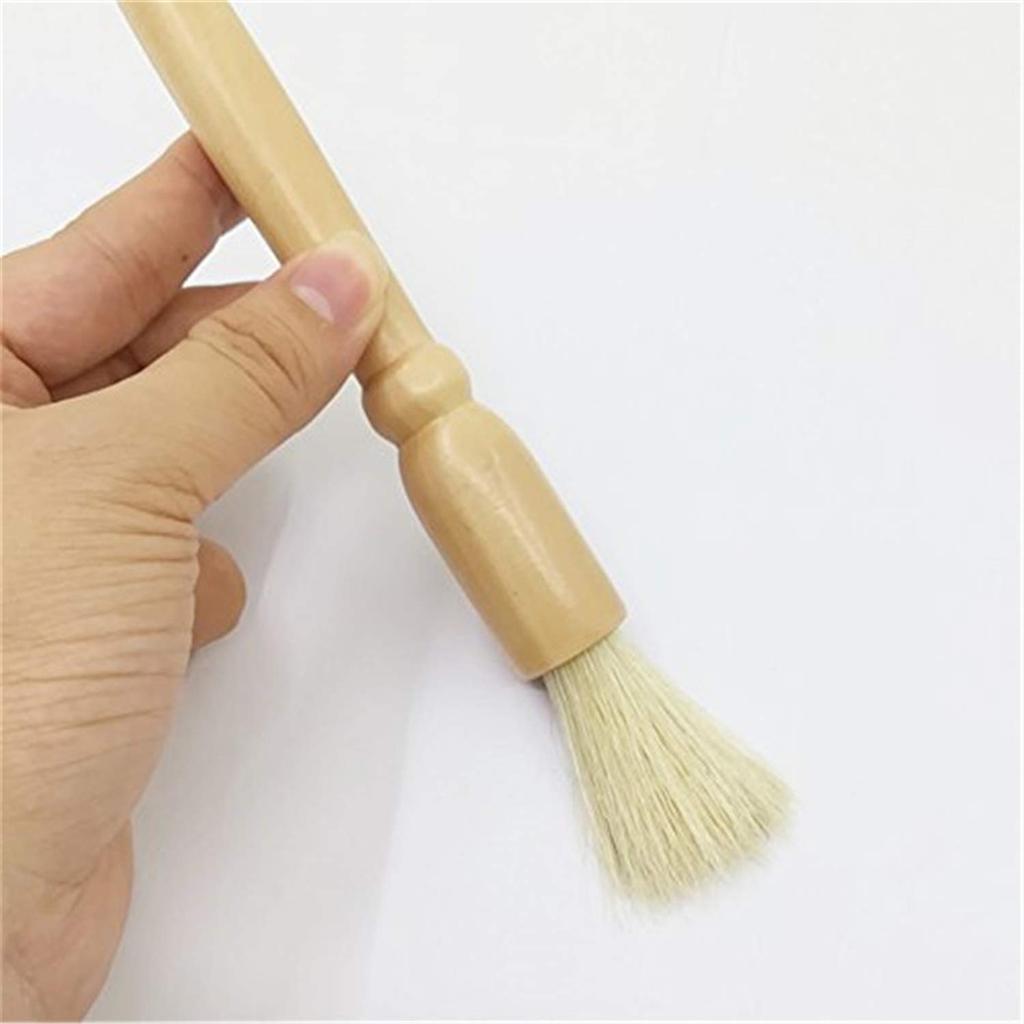 Set of 2 Coffee Mill Brushes, Grinder Brushes, Espresso Mill Brushes, Cleaning Brushes for Coffee Grinders with Wooden Handles