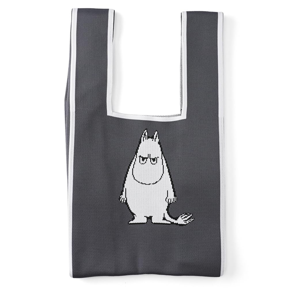 

Moomin Officially Licensed Women s Marche Knit Tote Bag RMKC-01 Dark Gray (Moomin)