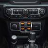 Fönsterkontrollknapp Dekoration Dekorativt Skydd Klistermärke Passar För Jeep Wrangler JL För JT Gladiator 2018 Och Upp Interiörtillbehör
