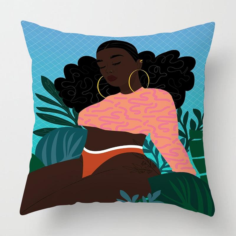 Nordic Style Abstract Art Figure Pillow Case 40x 40cm Living Room Sofa Decorative Cushion Cover Room Decorative Aesthetics