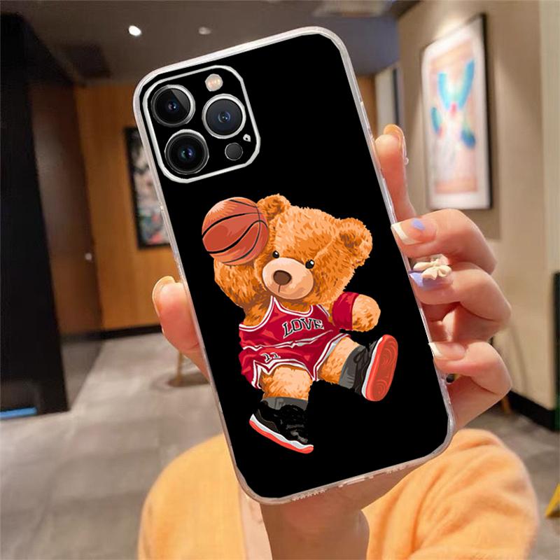 Phone Case For iphone 17 Pro Max Air 16 15 14 13 Pro Max 15 16 Pro 15Plus Bear