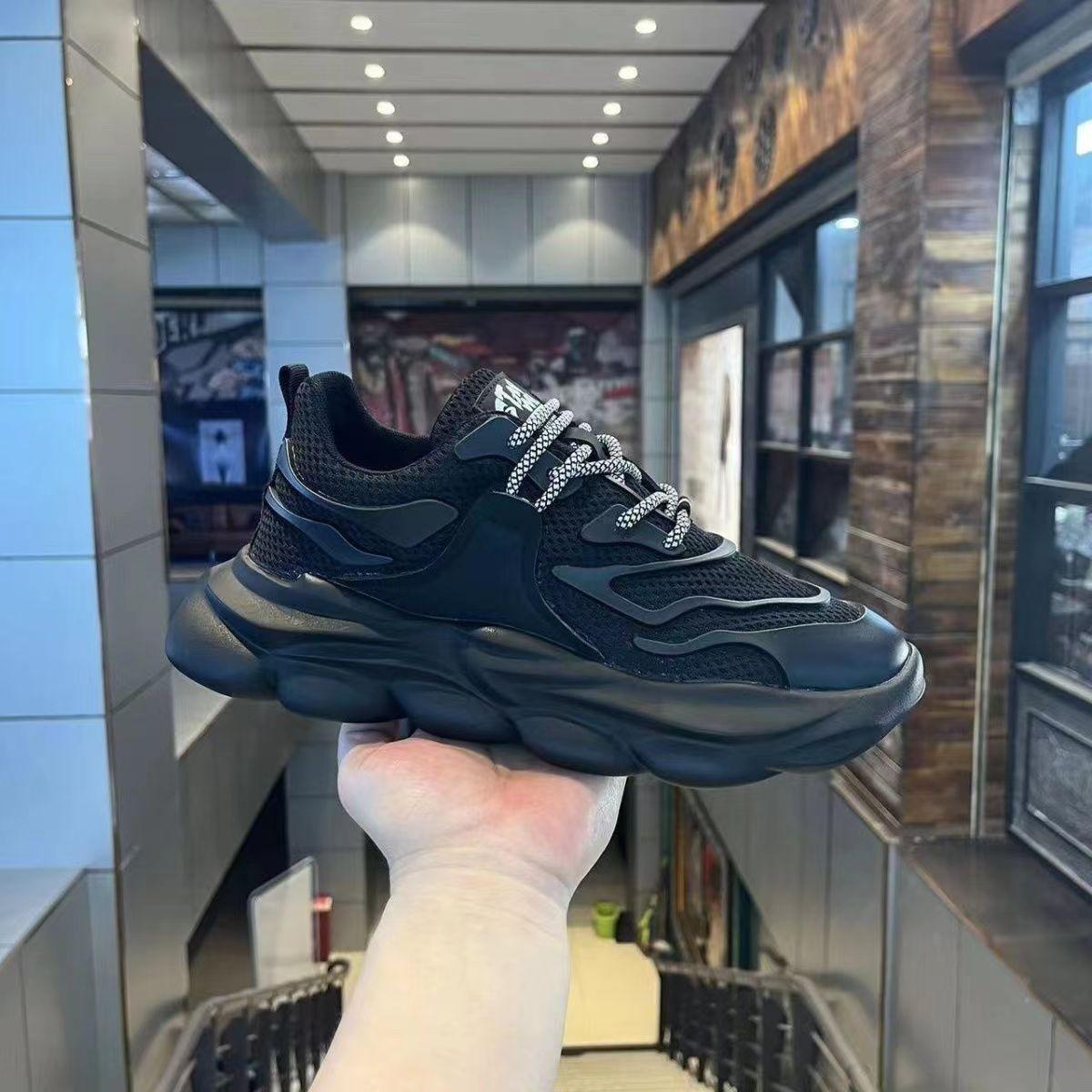 

МОДНАЯ ОБУВЬ, мужские дышащие спортивные кроссовки, спортивные кроссовки для бега, уличные женские теннисные кроссовки для тренажерного зала 38 чёрный