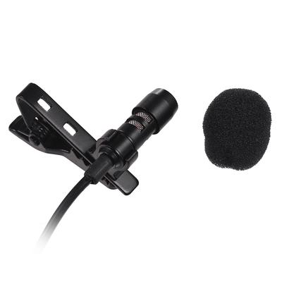 Mini Tie Lapel Clip-on trådad mikrofon Mic 3,5 mm plugg för smartphone PC Laptop Chatta Sjunga