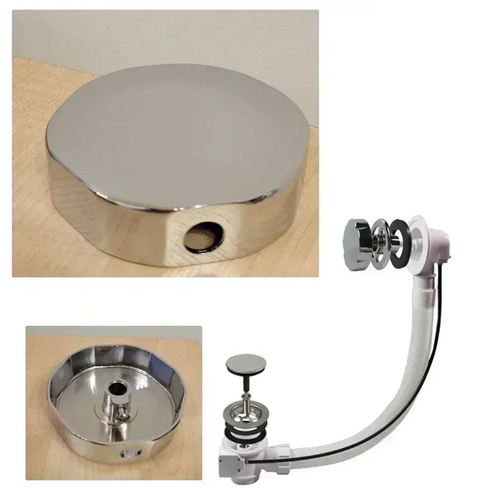 Pro vanu Mosazný ovládací knoflík vany Elegantní chromový knoflík do koupelny Ovládací knoflík vany Snadná instalace Bezproblémové ovládání