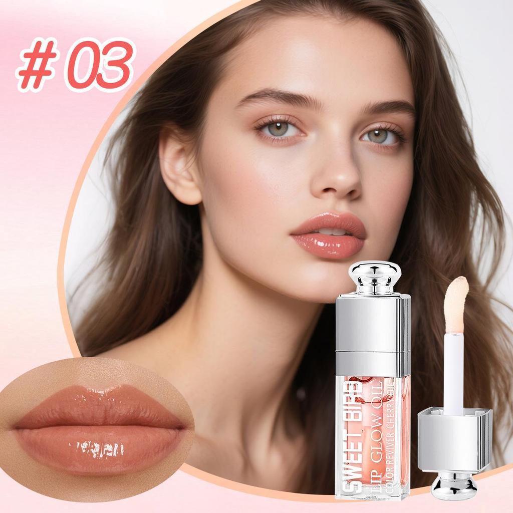 Exclusive Cross-Border Lip Oil: Transparent Plumping Gloss for Moisturized Lips