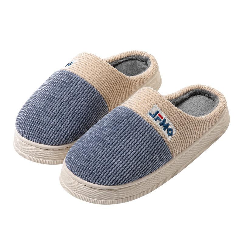 Мужские хлопковые тапочки больших размеров для зимнего использования дома и в помещении — фото 6