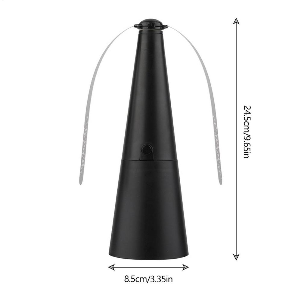 

Outdoor Fly Bug Repeller Kitchen Dining Table Meal Pests Fan Desktop Tabletop Electric Battery Operated Food Protector Tool чёрный