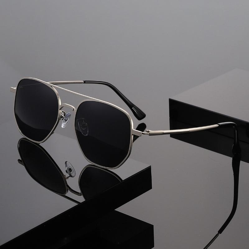 New Classic Frog-Eye Sunglasses Metal Double-Bridge Stylish UV400 Shades Eyewear for Fishing and Driving Outdoor Travel Eyewear