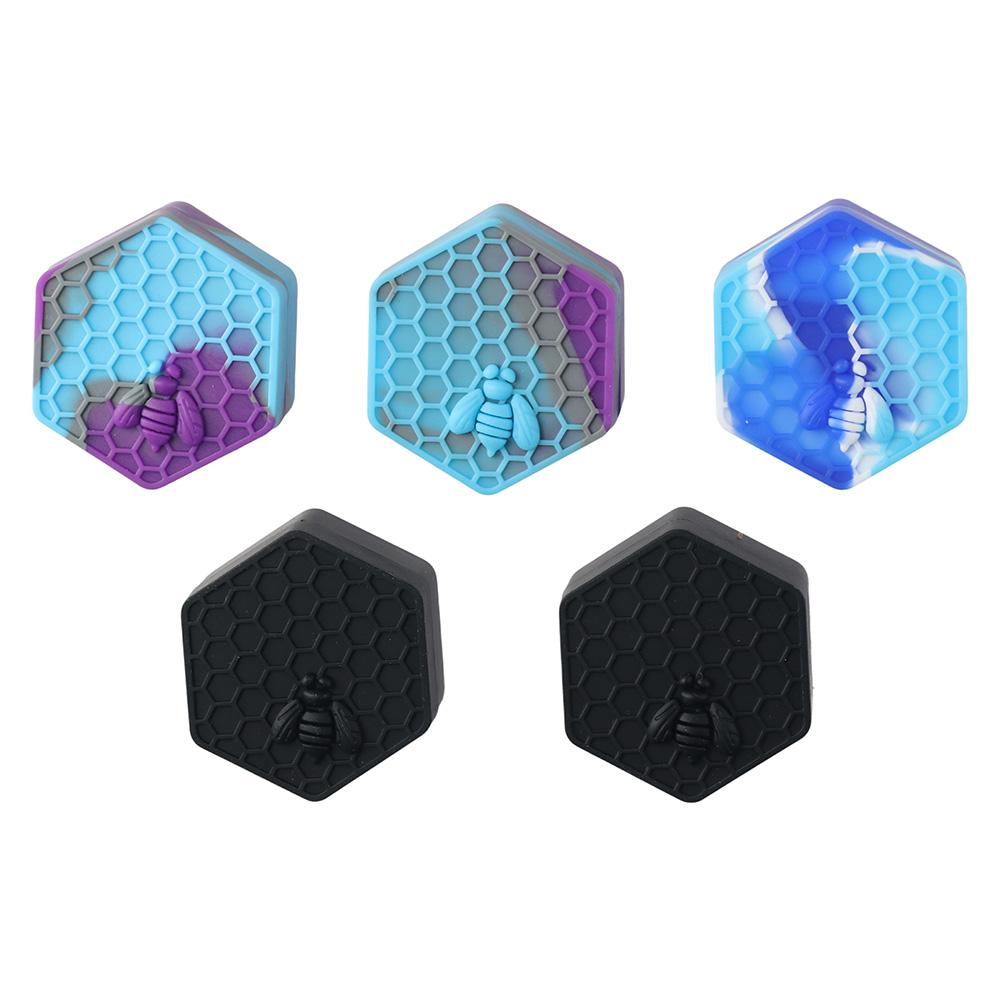 

Silicone Hexagon Silicone Container 26ml Silicone Honeybee Jars Silicone Container