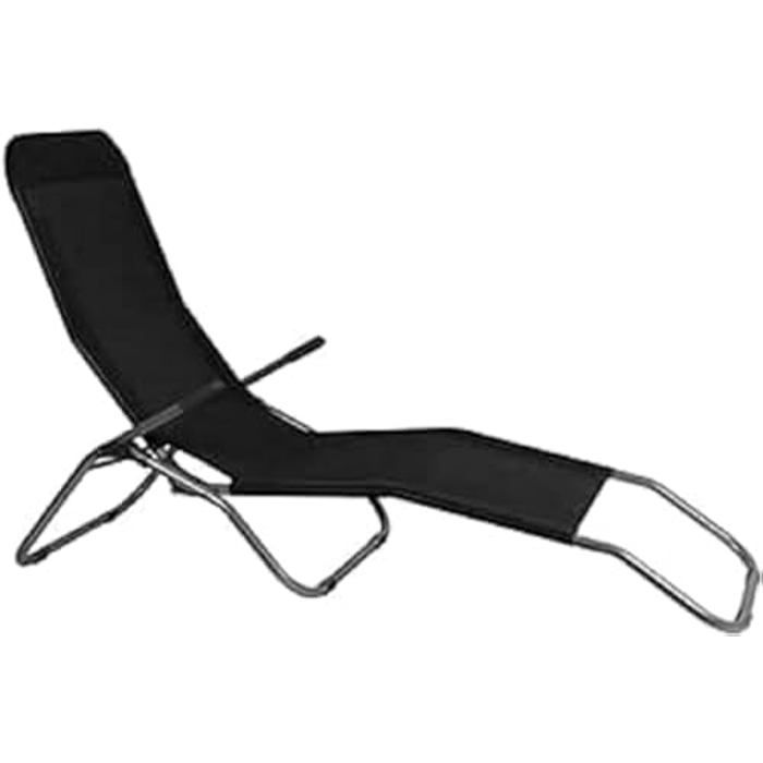 Sjeselong - Lifetime - Svart - Sammenleggbar - Lettvekt - Slitesterk plast