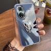 Luxury Bling Rhinestone Heart Ring Bracket Clear Phone Case for iPhone 16 ProMax,16 Pro,15 ProMax,15 Pro,14 ProMax,14 Pro,13 ProMax,13 Pro Stand Cover