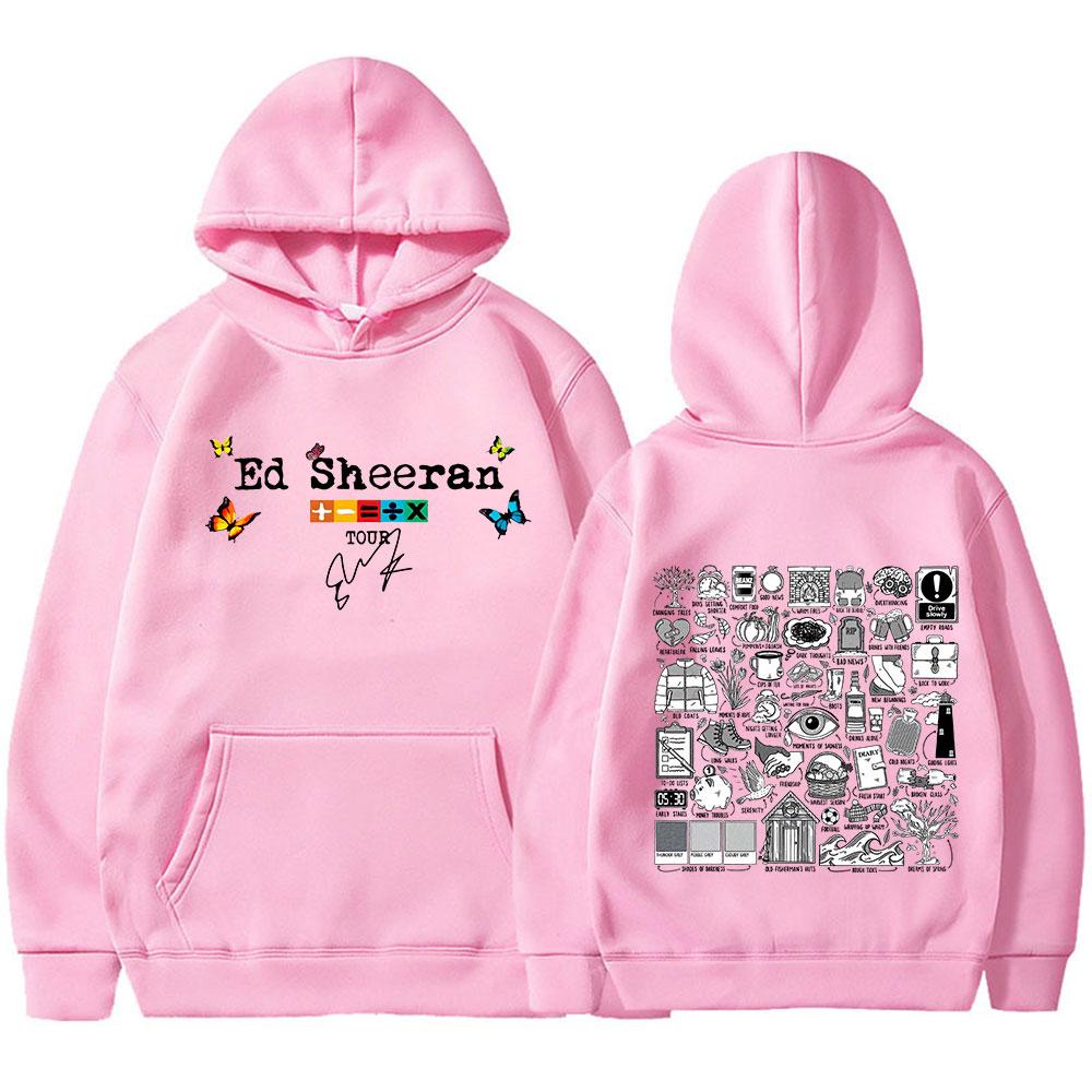 Ed Sheeran Autumn Variations Tour Hoodies Harajuku Hip Hop Vintage Pullover Men Women Long Sleeve Oversized Sweatshirt Fans Gift