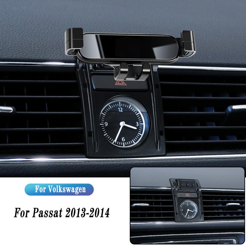 Car Phone Holder For Volkswagen Passat B7 B8 B9 2011-2022 Gravity Navigation Bracket GPS Stand Air Outlet Clip Rotatable Support