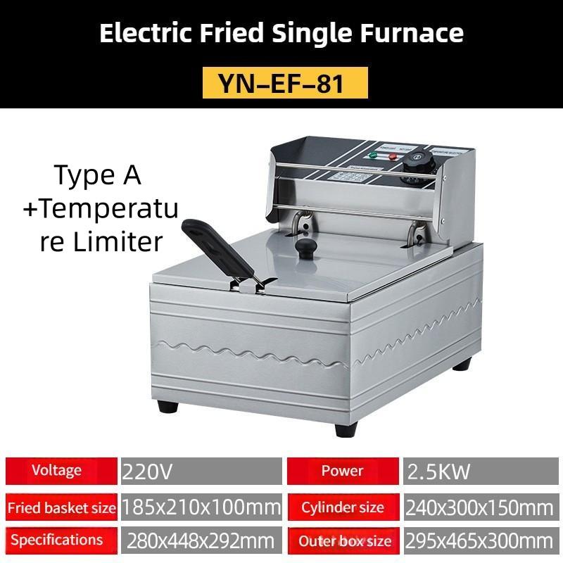 Large Capacity Commercial Electric Fryer Desktop Multifunctional Oil Fryer Intelligent Constant Temperature French Fries Machine