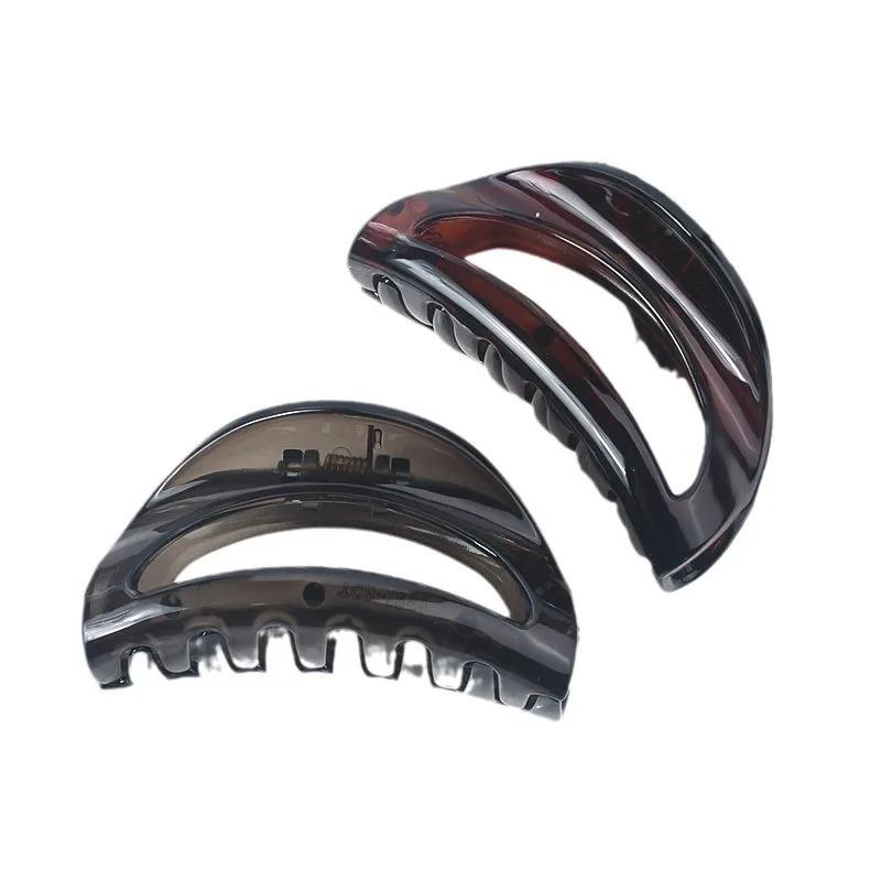 Hollow Shark Clip Fashion Matte Clip Hair Accessories High-end Headdress Korean Version Back Head Disc Hair Grab Clip