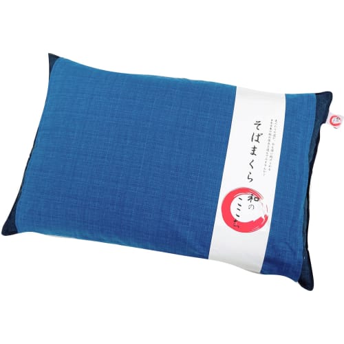 MORIPiLO (Morishita) Buckwheat Husk Pillow, Made in Japan, Firm (Japanese Comfort), Washable, Includes Pillowcase, 100% Cotton, Japanese Pattern, Heat