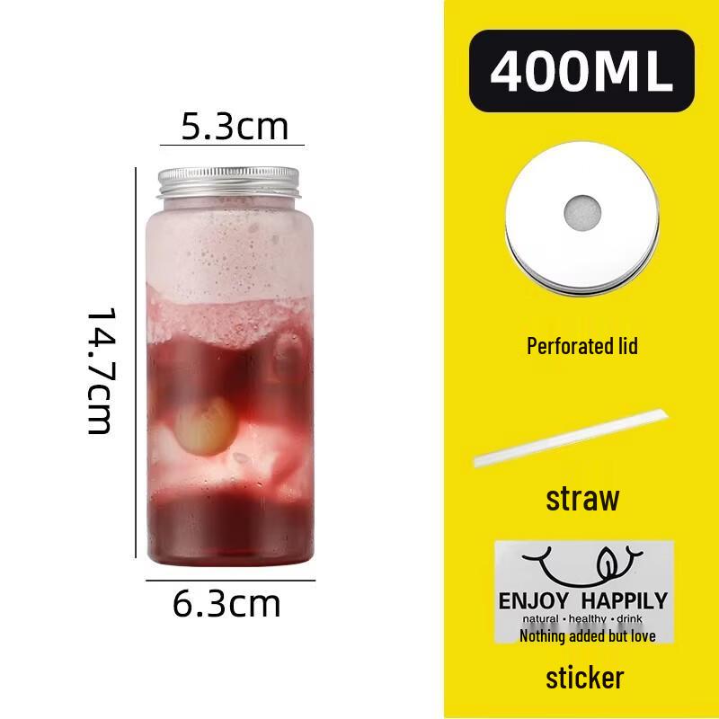 Disposable Milk Tea Cups with Lids and Straws