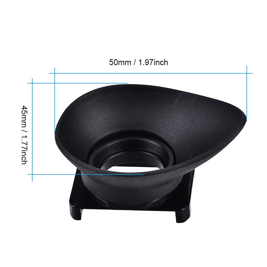 Plastic Camera Lens Eyepiece Eye Cup Black Accessory for Canon EOS 5DIII 1DX 7D