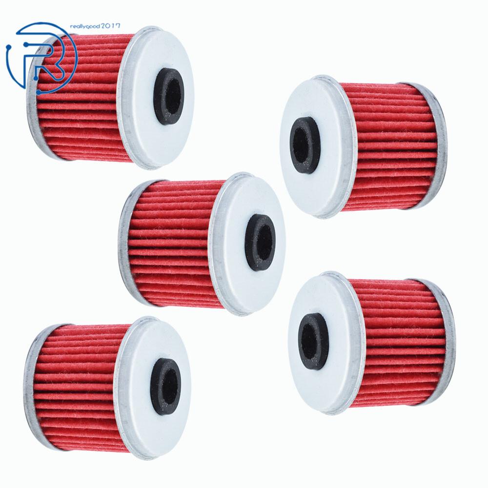 For Honda TRX450R TRX450ER TRX 450R 2004 2005 2006 2007 2008 2009 5× Oil Filter