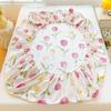 Bed Queen Sheets Set Tulips Printed Drap De Lit Floral Flower Style Fitted Sheet With Elastic Band Single Bed Linen For King Bed
