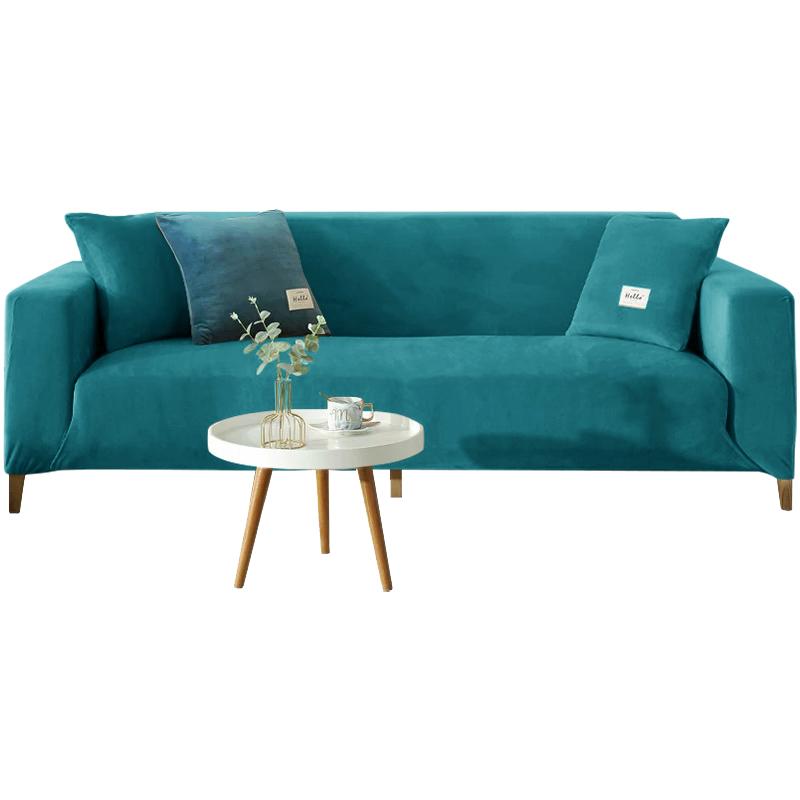 1pc Velvet Sofa Cover Winter Warmth Sofa Protection Cover Elastic Fabric Anti-slip Sofa Slipcover Pet Scratch Sofa Cushion Cover